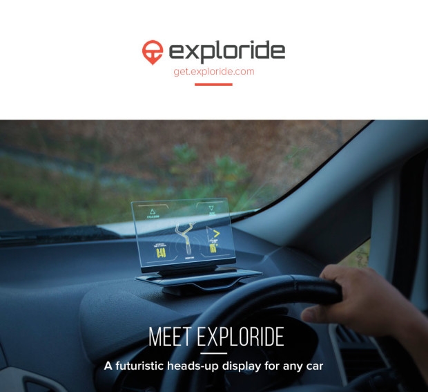 Exploride全透明車用智慧顯示器 比夥計還厲害！